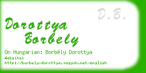 dorottya borbely business card